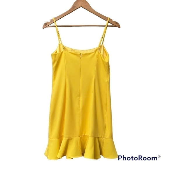 NWT Lovers + Friends Teddy Mini Dress in Lemon - Picture 5 of 10
